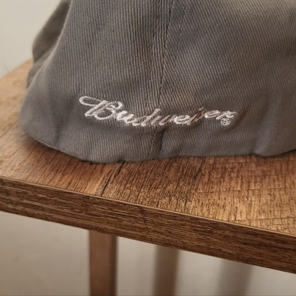 Vintage NFL Football Seattle Seahawks Budweiser Baseball Stretch Hat Cap Gray - Picture 3 of 7